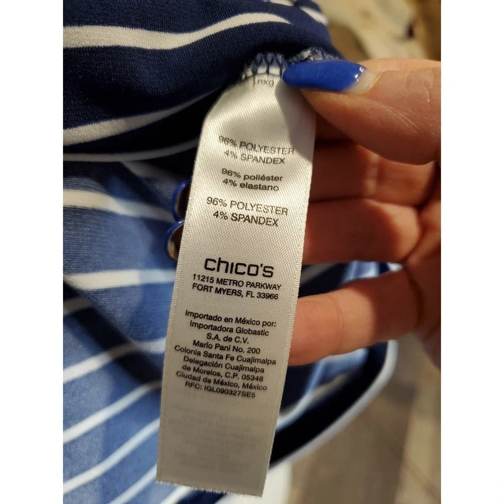 Chicos navy white